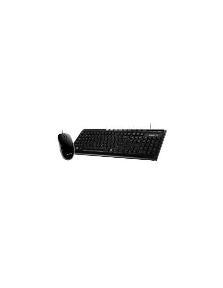 Teclado + mouse gigabyte optico usb negro KM6150 kiwiku.com