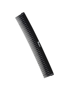DENMAN D12 Peine de Enganche Negro para Rizos y Cabello Ensortijado, Diseño Ergonómico con Púas Resistentes
