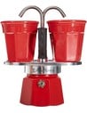 Bialetti Mini Express Kandisky - Cafetera Italiana 2 Tazas 100 Ml Rojo Aluminio