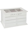 Atmosphera Caja Joyería 3 Cajones Blanco - Joyero 3 Cajones