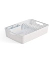 Bamboo Escurridor Platos Con Bandeja Anti-goteo