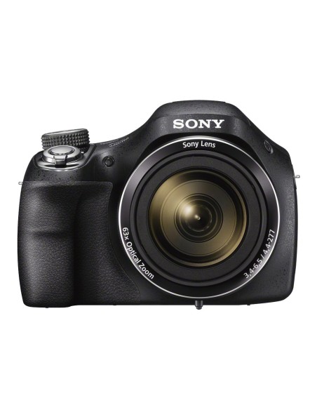 Camara sony dsch400b 20.1mp zoom 63x lente 24.5mm Negro DSCH400B.CE3 kiwiku.com