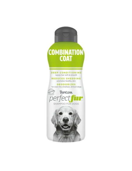 Tropiclean Perfect Fur Combination Coat Champu - Champu Perros Pelo Combinado 473 Ml