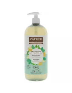 CATTIER Gel Ducha Limón-Menta 1L - Gel de Ducha Natural Refrescante para Piel Sensible