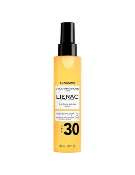 LIERAC SUNISSIME Aceite Sedoso Protector Solar Cuerpo SPF30 150 ml