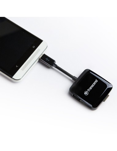 Transcend MXTSRDP9K - Lector Smart OTG de tarjetas (USB/micro SD/SD) TS-RDP9K kiwiku.com