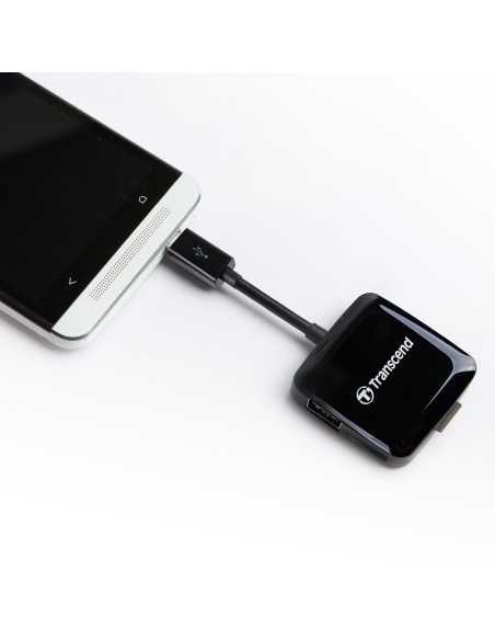 Transcend MXTSRDP9K - Lector Smart OTG de tarjetas (USB/micro SD/SD) TS-RDP9K kiwiku.com