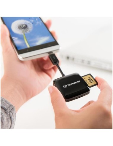 Transcend MXTSRDP9K - Lector Smart OTG de tarjetas (USB/micro SD/SD) TS-RDP9K kiwiku.com