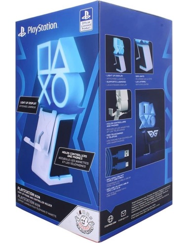 Exquisite Gaming Cable Guy Ikon Soporte Sujeción Figura Playstation Sony 20cm - Soporte de Carga Iluminado Marvel