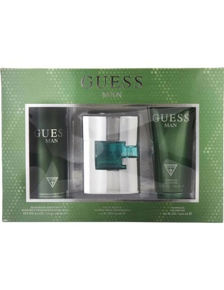 Guess Guess Man Gift Set Eau de Toilette 75 Ml + Desodorante Vaporizador 226 Ml + Shower Gel 200 Ml