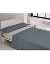Tejidos Reina Sabanas Microfibra Vegas Oregon - Sabana Cama 135 Cm Azul