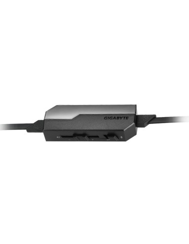 Auriculares gigabyte thunder h3x gaming microfono retractil, 2m, negro GP-THUNDERH3X kiwiku.com