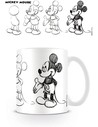 Pyramid International Taza de Desayuno Mickey Mouse Evolución Boceto - Taza Ceramica 315 Ml