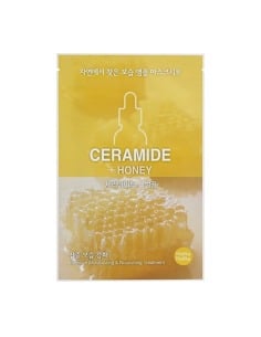 HOLIKA HOLIKA Mascarilla Facial Ceramide Miel 18 ml - Tratamiento Hidratante y Calmante para Piel Seca