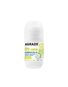 Agrado Desodorante Roll On 72h Dry Control Antitranspirante Hipoalergénico Unisex 50 Ml