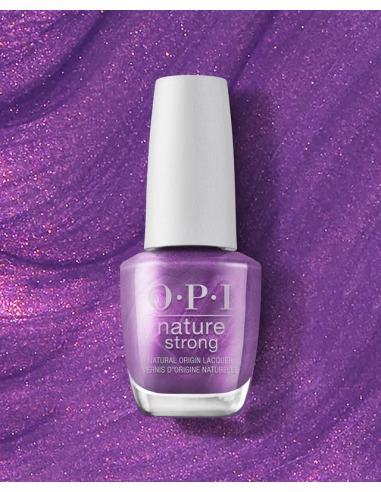 Opi Nature Strong Esmalte de Origen Natural Achieve Grapeness 15 Ml Tono Púrpura Vegano de Secado Rápido