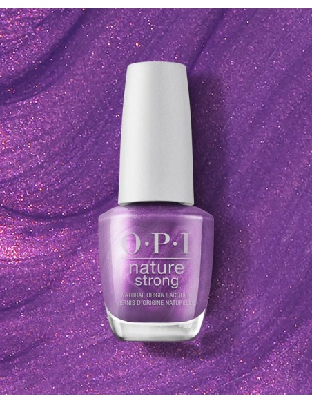 Opi Nature Strong Esmalte de Origen Natural Achieve Grapeness 15 Ml Tono Púrpura Vegano de Secado Rápido