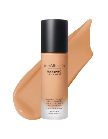 Bareminerals Barepro 24hr Wear Fondo de Maquillaje Líquido Mate Spf20 Fair 10 Warm 30 Ml