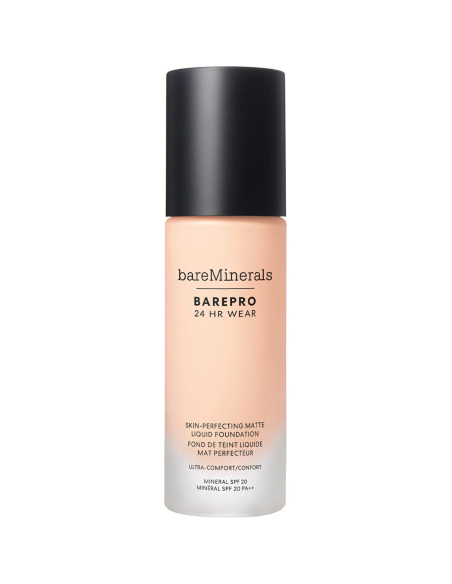 Bareminerals Barepro 24hr Wear Fondo de Maquillaje Líquido Mate Spf20 Fair 10 Neutral 30 Ml