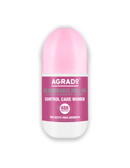 Agrado Rosa Mosqueta Desodorante Roll-on Antitranspirante 50 Ml para Piel Sensible