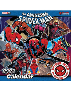 Pyramid International Calendario de Pared 2023 Spider-man Edición Coleccionable Con Imágenes Icónicas