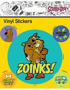 Pyramid International Juego de 5 Pegatinas de Vinilo Scooby Doo Zoinks Gadget Calcomanías para Decoración