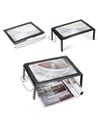 Bensontools Lupa de Lectura Con 4 Leds - Lupa de Mesa 3x Negro