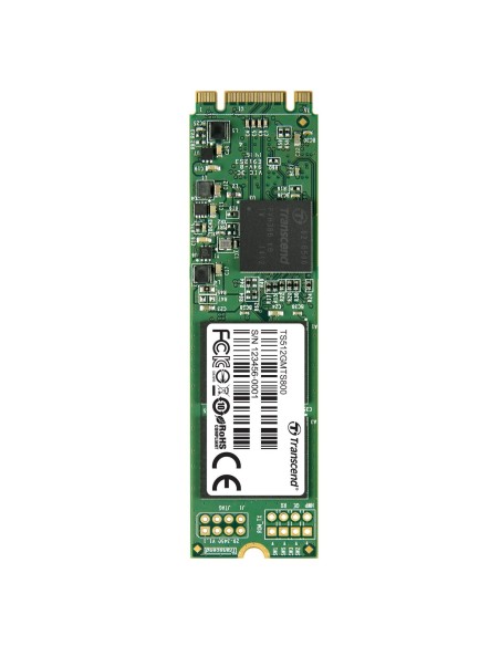 Transcend MTS800 M.2 SSD - Disco duro sólido de 512 GB para ultrabooks y tabletas TS512GMTS800 kiwiku.com