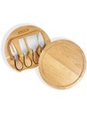 Jocca Set de Tabla y Cuchillos para Queso - Tabla de Queso 20 Cm Con 4 Cuchillos de Acero Inoxidable