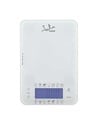 Jata Balanza Electrónica Dietética 8436017659078 - Balanza de Cocina 5 Kg Precisión 1 Gr - Vidrio Templado Blanco