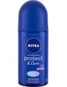 Nivea Protect & Care Roll-on Antitranspirante para Mujer - Desodorante 48 Horas Piel Sensible - 50 Ml