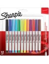 Sharpie Rotuladores Permanentes Punta Ultrafina Blister 12 Ud