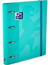 Oxford Carpeta de Anillas Touch 4x35 Europeanbinder Con Recambio 100 Hojas 5x5 A4+ Ice Mint Pastel