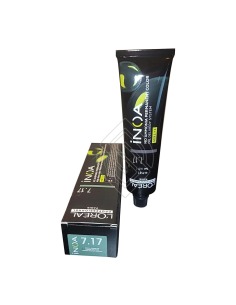 L'oréal Inoa Tinte Permanente 717 Ash Blonde Matte 60g sin Amoníaco para Cabello