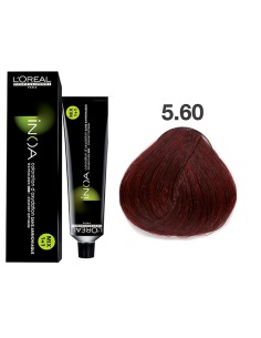 L'oreal Inoa 5.60 Tinte Permanente sin Amoníaco 60 Ml Color Castaño Claro Rojizo Intenso