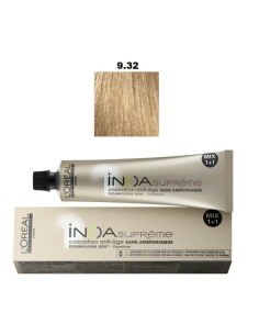 L'oreal Inoa Supreme 9.32 Coloración Permanente sin Amoníaco 60 Ml para Cabello Maduro