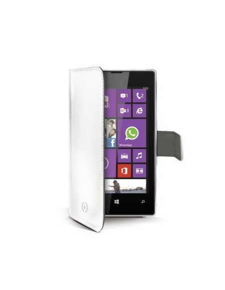 Funda wallet lumia 520 blanca WALLY321WH kiwiku.com