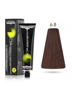 L'oreal Inoa 6.8 Coloración Permanente sin Amoníaco 60 Ml para Cabello