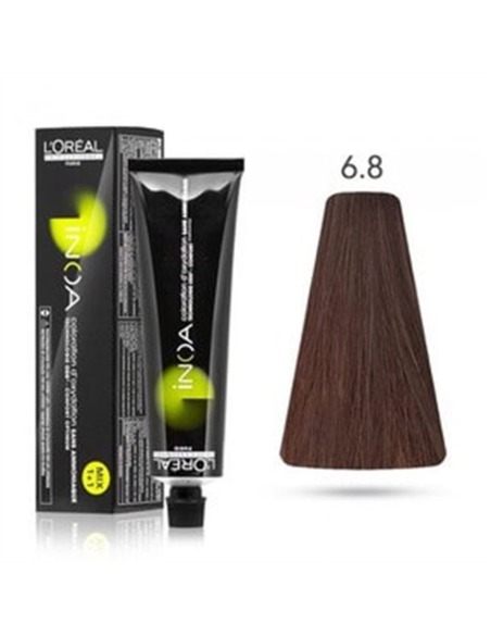 L'oreal Inoa 6.8 Coloración Permanente sin Amoníaco 60 Ml para Cabello
