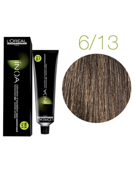 L'oreal Inoa 6.13 Coloración Permanente sin Amoníaco 60 Ml para Cabello