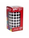 Apli Apli Kids 11482 - Gomets Redondos 10,5 Mm Negro - Rollo