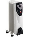 Fm Radiador Aceite Rw-10 - Calefactor 1000w 5 Elementos Con Termostato y Humidificador - Blanco y Negro 1 L