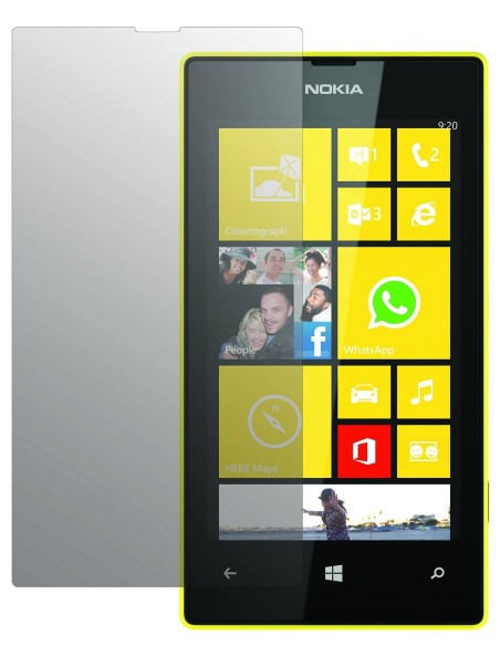 set de dos protectores pantalla brillo antihuellas nokia lumia 520 muvit MUSCP0347 kiwiku.com