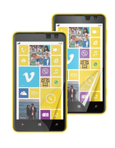 set de dos protectores pantalla: 1 mate - 1 brillo nokia lumia 625 muvit MUSCP0398 kiwiku.com