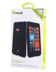 funda minigel negra nokia lumia 625 muvit MUSKI0284 kiwiku.com
