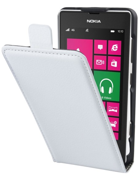 funda slim blanca + protector pantalla nokia lumia 520/525 muvit MUSLI0424 kiwiku.com