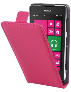 funda slim rosa + protector pantalla nokia lumia 520/525 muvit MUSLI0425 kiwiku.com
