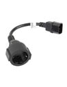 Lanberg Ca-c14e-10cc-0018-bk - Alargador de Alimentación Schuko Hembra Iec320 Negro 1.8 M