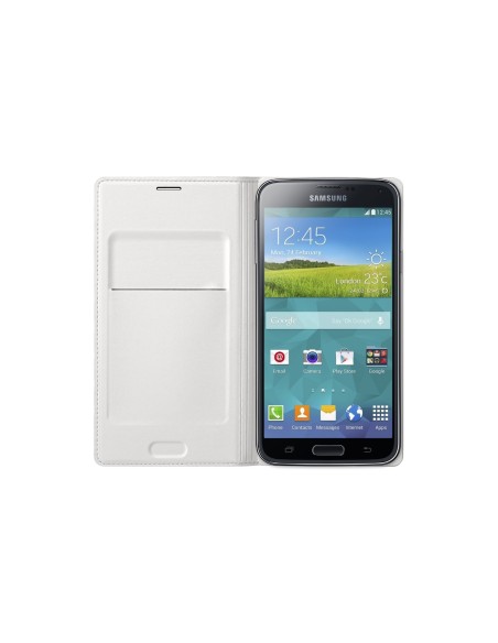 Samsung funda flipcover samsung galaxy s5 blanca EF-WG900BWEGWW kiwiku.com