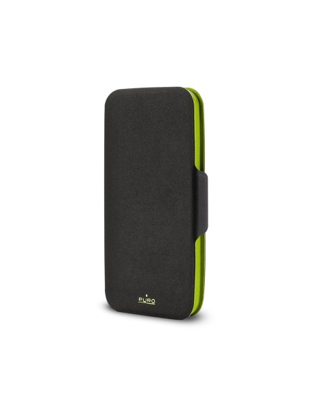 funda booklet wallet eco-leather bicolor negra verde samsung galaxy s5 puro PUFM300 kiwiku.com